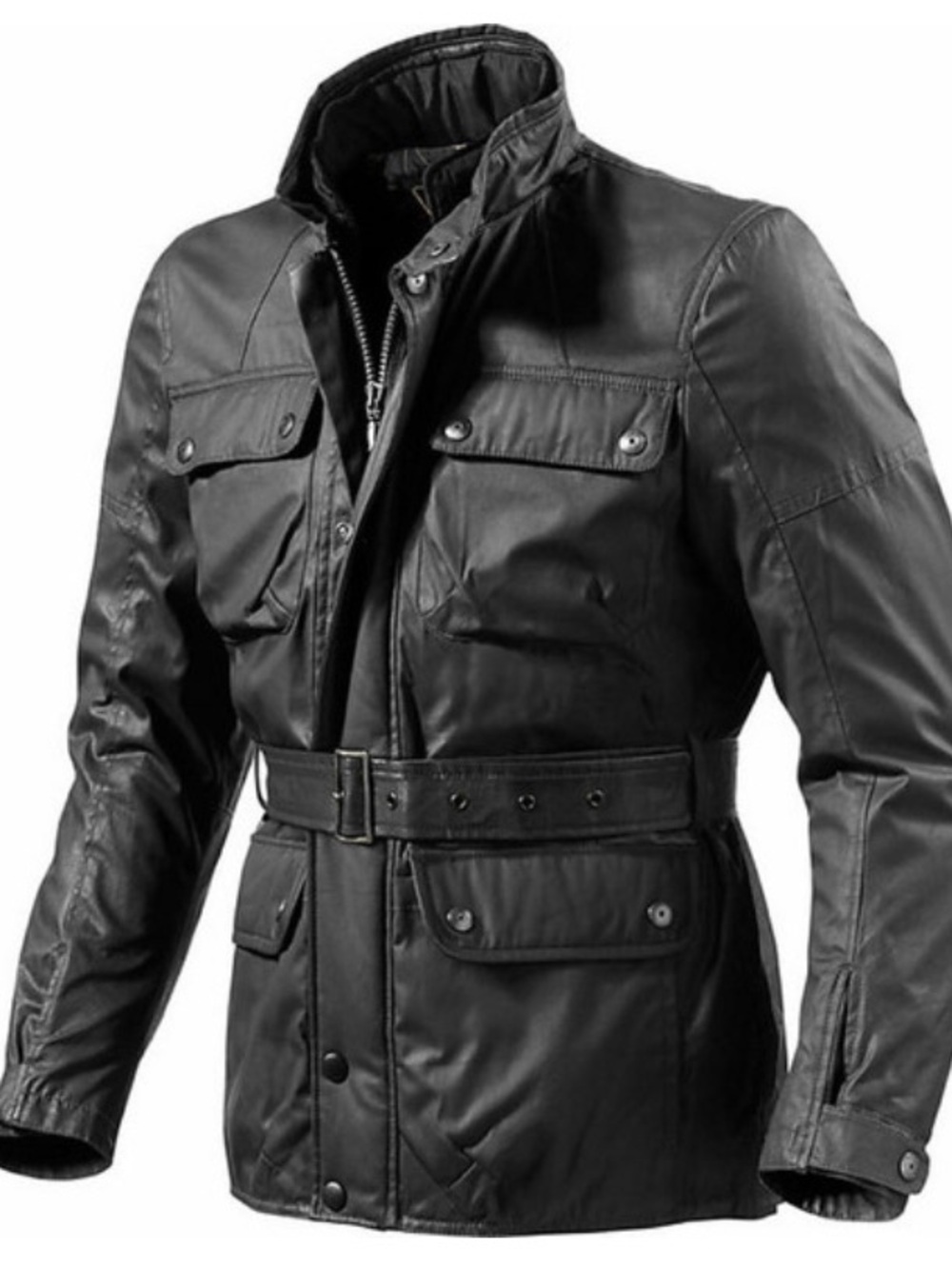 Revit Waxed Cotton Urban Melville Motorcycle Biker Jacket Men’s Large Black 2013